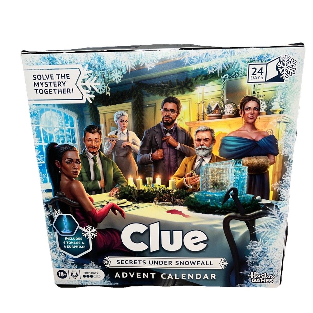 Clue Advent Calendar: Secrets Under‎ Snowfall | 24 Days | Family Mystery Games